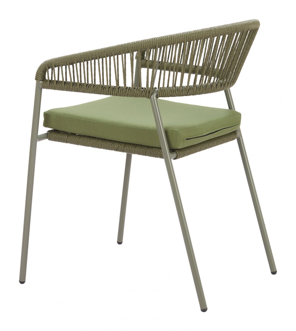 Zuo Modern Skye Olefin Fabric Outdoor Dining Chair 2PC