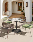 Zuo Modern Skye Olefin Fabric Outdoor Dining Chair 2PC