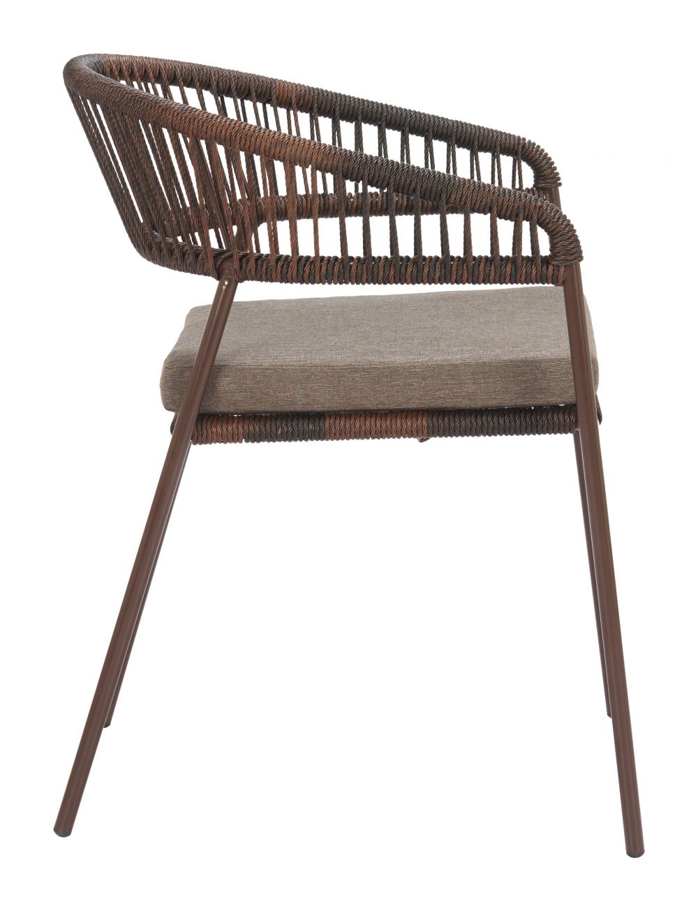 Zuo Modern Skye Olefin Fabric Outdoor Dining Chair 2PC