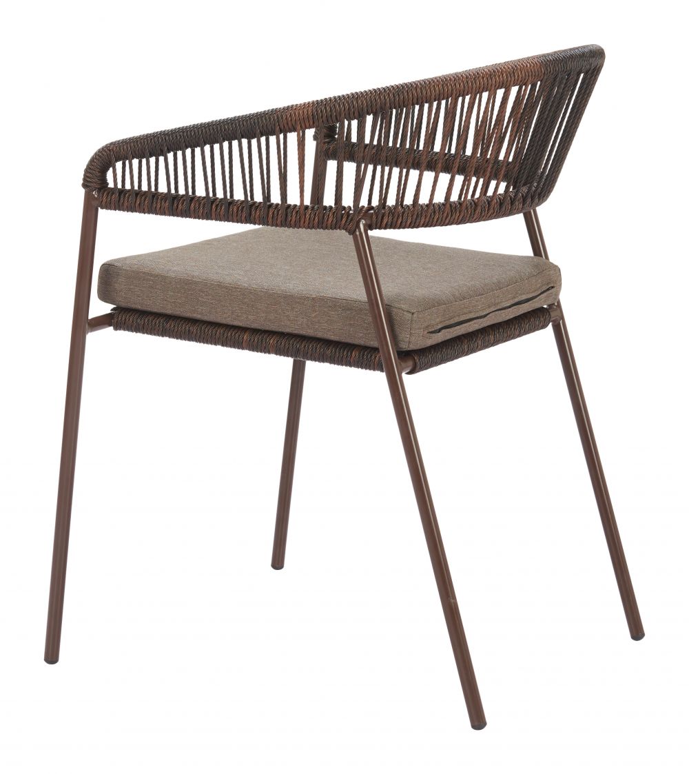 Zuo Modern Skye Olefin Fabric Outdoor Dining Chair 2PC