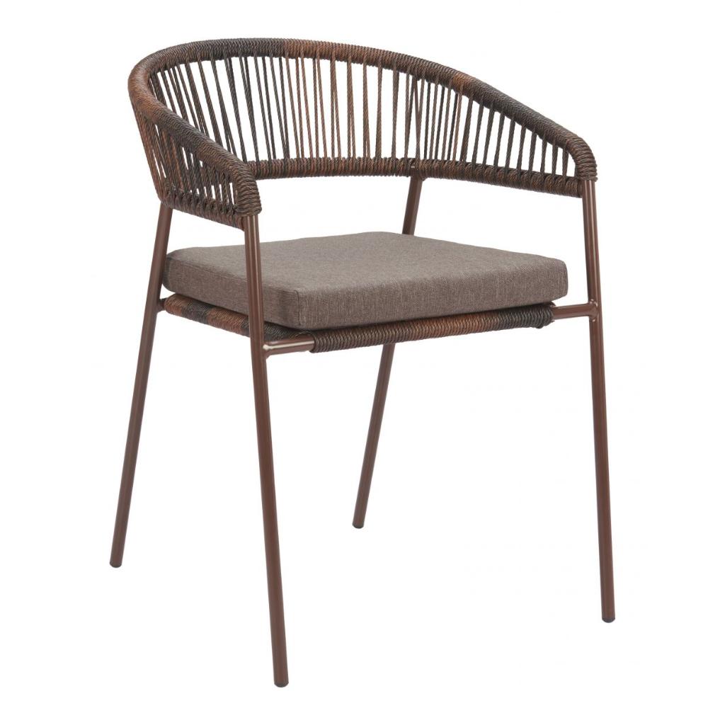 Zuo Modern Skye Olefin Fabric Outdoor Dining Chair 2PC