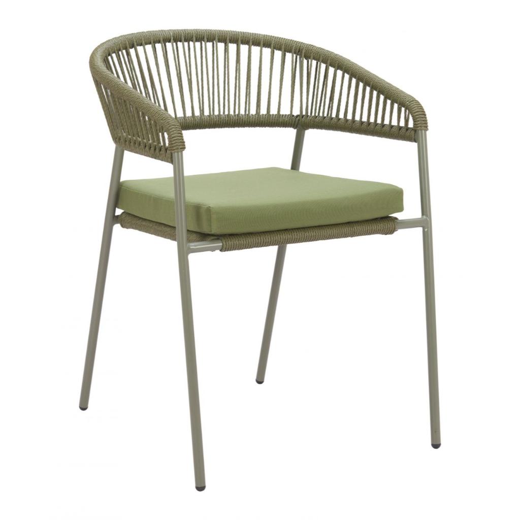 Zuo Modern Skye Olefin Fabric Outdoor Dining Chair 2PC