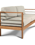 SoHo 3-Person Teak Outdoor Sofa with Sunbrella Cushions-Outdoor Sofas & Loveseats-HiTeak-Beige-LOOMLAN