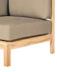 HiTeak SoHo Outdoor Sectional Corner with Sunbrella Cushion