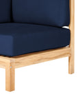 HiTeak SoHo Outdoor Sectional Corner with Sunbrella Cushion
