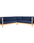 HiTeak SoHo Outdoor Sectional Corner with Sunbrella Cushion