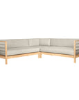 HiTeak SoHo Outdoor Sectional Corner with Sunbrella Cushion