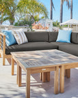 HiTeak SoHo Outdoor Sectional Corner with Sunbrella Cushion