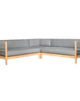 HiTeak SoHo Outdoor Sectional Corner with Sunbrella Cushion