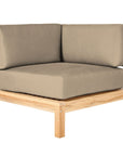 HiTeak SoHo Outdoor Sectional Corner with Sunbrella Cushion