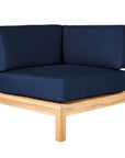 HiTeak SoHo Outdoor Sectional Corner with Sunbrella Cushion