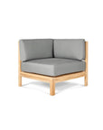 HiTeak SoHo Patio Sectional Deep Sofa Set with Sunbrella 7PC