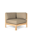 HiTeak SoHo Patio Sectional Deep Sofa Set with Sunbrella 7PC