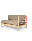 HiTeak SoHo Patio Sectional Deep Sofa Set with Sunbrella 7PC