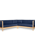 HiTeak SoHo Patio Sectional Deep Sofa Set with Sunbrella 7PC