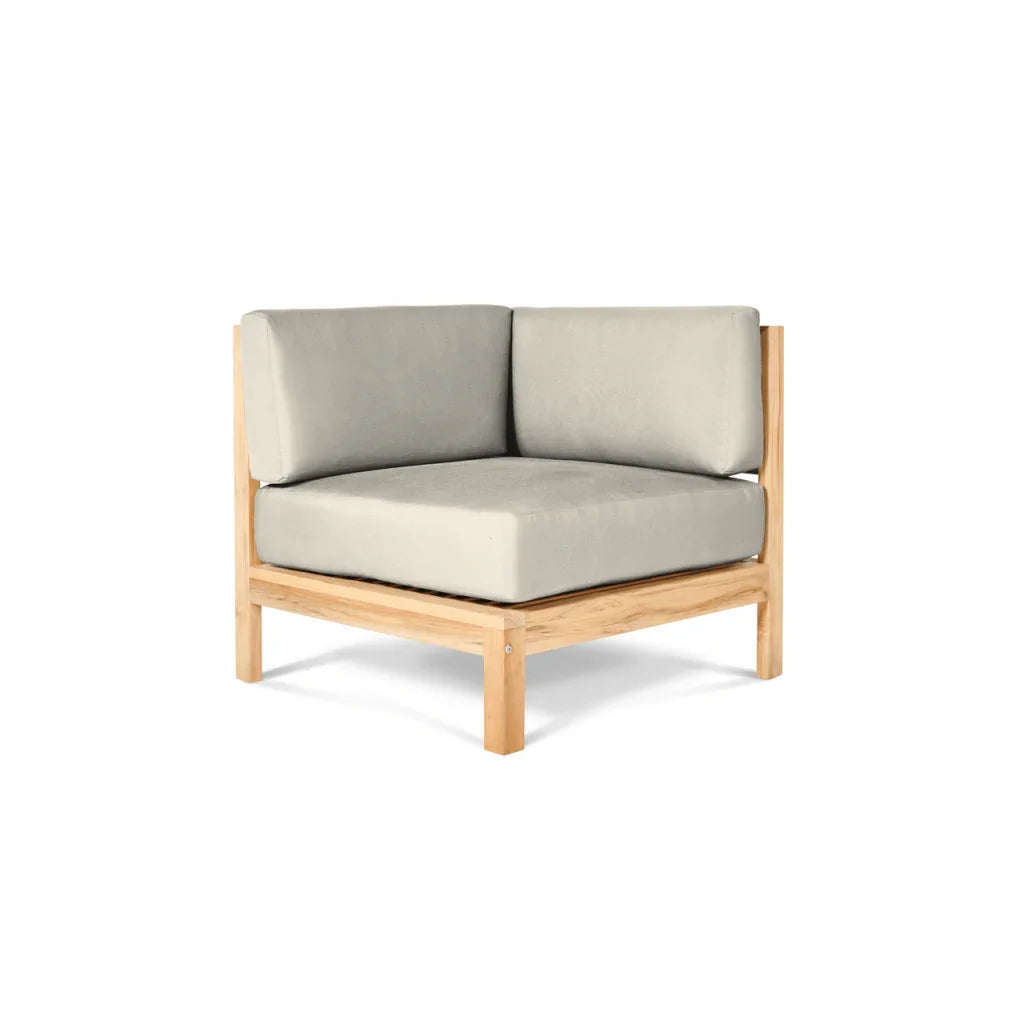 HiTeak SoHo Patio Sectional Deep Sofa Set with Sunbrella 7PC
