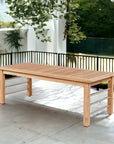 SoHo Rectangular Teak Outdoor Coffee Table-Outdoor Coffee Tables-HiTeak-LOOMLAN