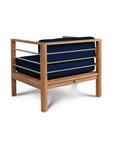 HiTeak SoHo Teak Outdoor Club Chair Sunbrella Cushion
