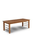 HiTeak SoHo Teak Patio Deep Sofa Set with Sunbrella 4PC