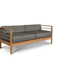 HiTeak SoHo Teak Patio Deep Sofa Set with Sunbrella 4PC