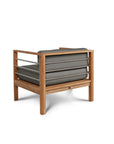 HiTeak SoHo Teak Patio Deep Sofa Set with Sunbrella 4PC