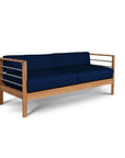 HiTeak SoHo Teak Patio Deep Sofa Set with Sunbrella 4PC