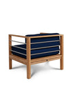 HiTeak SoHo Teak Patio Deep Sofa Set with Sunbrella 4PC