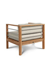 HiTeak SoHo Teak Patio Deep Sofa Set with Sunbrella 4PC
