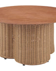 Zuo Modern Soka Aluminum Round Outdoor Coffee Table