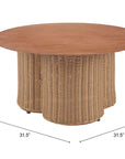 Zuo Modern Soka Aluminum Round Outdoor Coffee Table