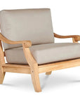HiTeak Sonoma Teak Deep Outdoor Club Chair Sunbrella Cushion