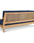 HiTeak Sonoma Teak Deep Outdoor Couch Sunbrella Cushions