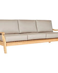 HiTeak Sonoma Teak Deep Outdoor Couch Sunbrella Cushions