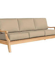 HiTeak Sonoma Teak Deep Outdoor Couch Sunbrella Cushions