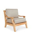 HiTeak Sonoma Teak Patio Deep Sofa Set with Sunbrella 4PC
