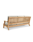 HiTeak Sonoma Teak Patio Deep Sofa Set with Sunbrella 4PC