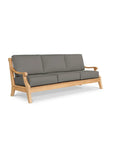 HiTeak Sonoma Teak Patio Deep Sofa Set with Sunbrella 4PC