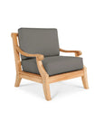 HiTeak Sonoma Teak Patio Deep Sofa Set with Sunbrella 4PC
