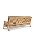 HiTeak Sonoma Teak Patio Deep Sofa Set with Sunbrella 4PC