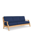 HiTeak Sonoma Teak Patio Deep Sofa Set with Sunbrella 4PC