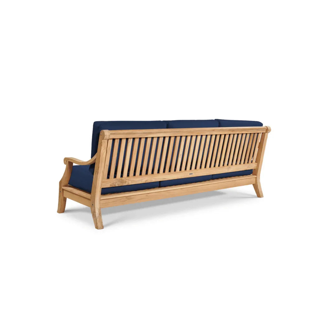 HiTeak Sonoma Teak Patio Deep Sofa Set with Sunbrella 4PC