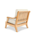 HiTeak Sonoma Teak Patio Deep Sofa Set with Sunbrella 4PC