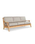HiTeak Sonoma Teak Patio Deep Sofa Set with Sunbrella 4PC