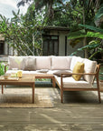 LH Home Sonoma Wooden Square Outdoor Coffee Table