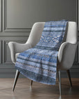 Southwest Blue Washable Indoor-Outdoor Rug