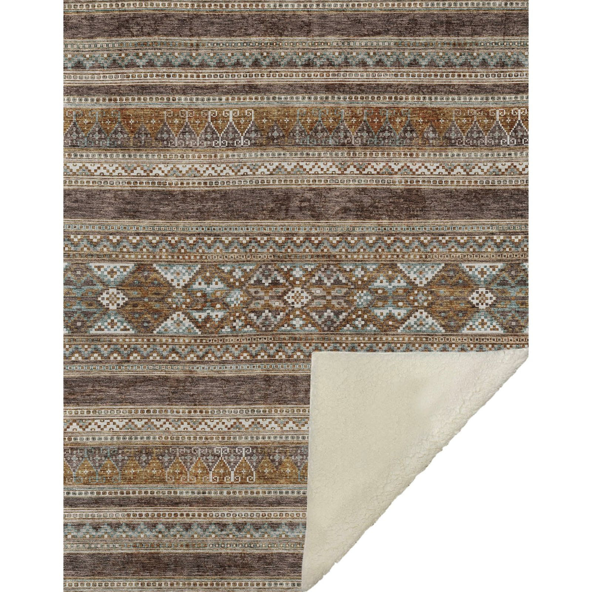 Addison Rugs Southwest Brown Washable Indoor-Outdoor Rug