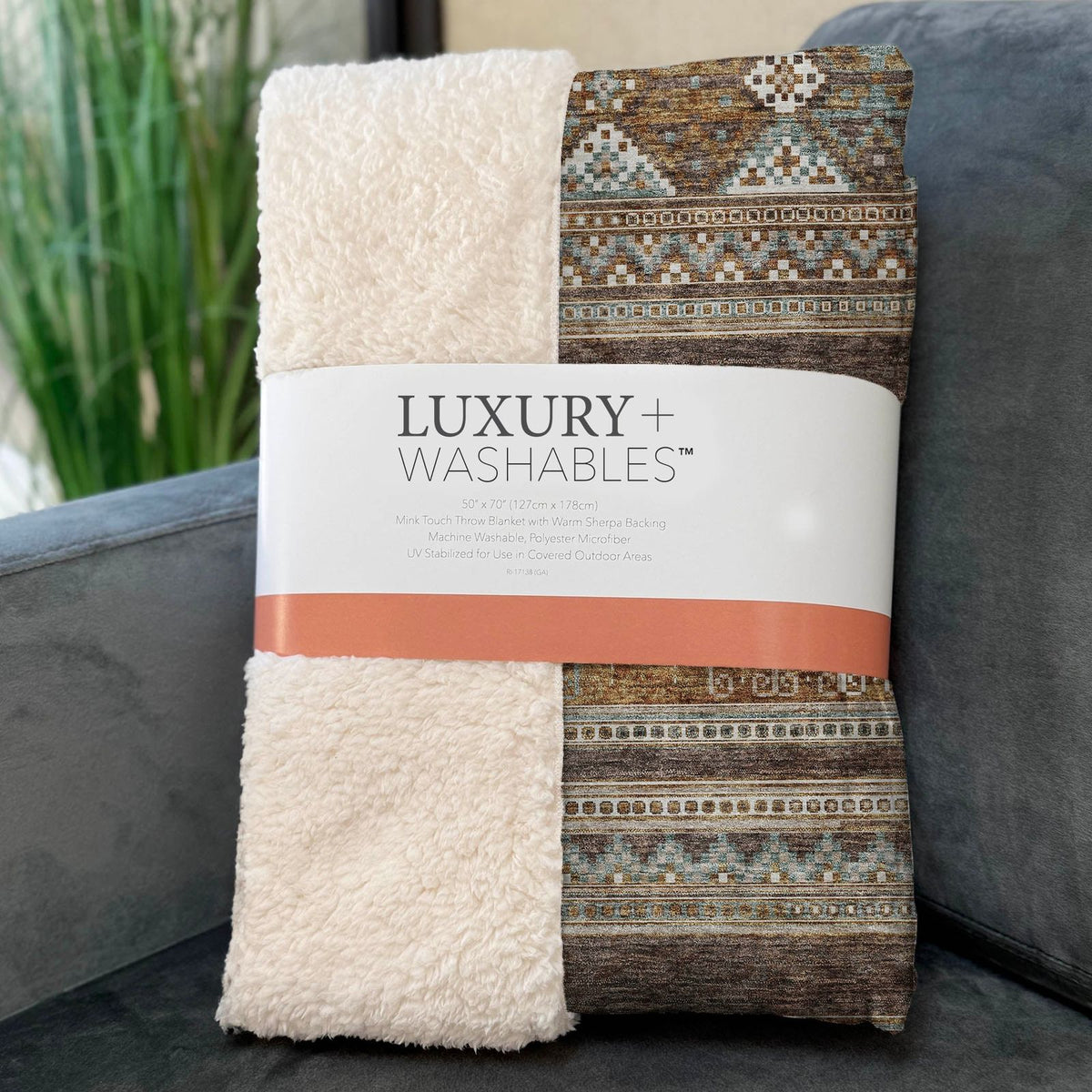 Addison Rugs Southwest Brown Washable Indoor-Outdoor Rug