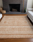 Southwest Copper Washable Indoor-Outdoor Rug