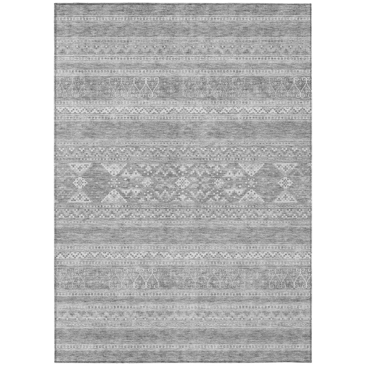 Addison Rugs Southwest Grey Washable Indoor-Outdoor Rug