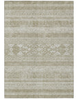 Southwest Khaki Washable Indoor-Outdoor Rug